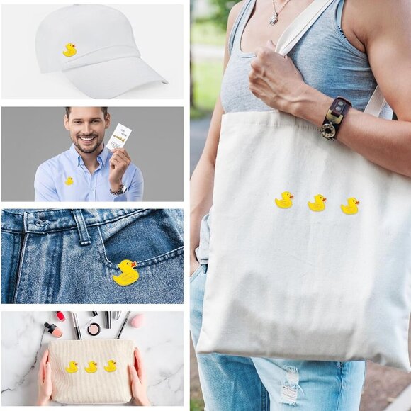 Yellow Duck Brooches 100 Sets Employee Appreciation Gift with Cheer Cards - Picture 4 of 7